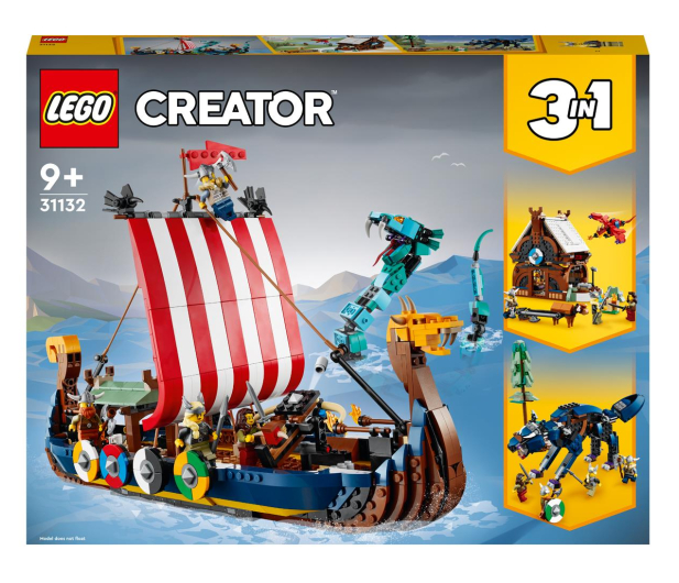 LEGO Creator 31132 Statek wikingów i wąż z Midgardu - 1042843 - zdjęcie